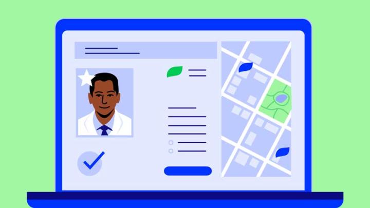 Review a primary care provider's profile online