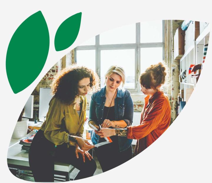 people work in an office setting