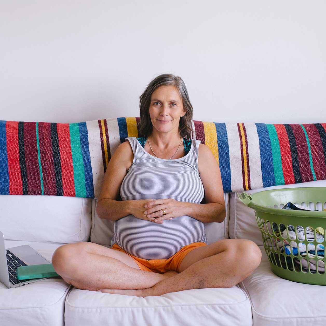 A pregnant woman