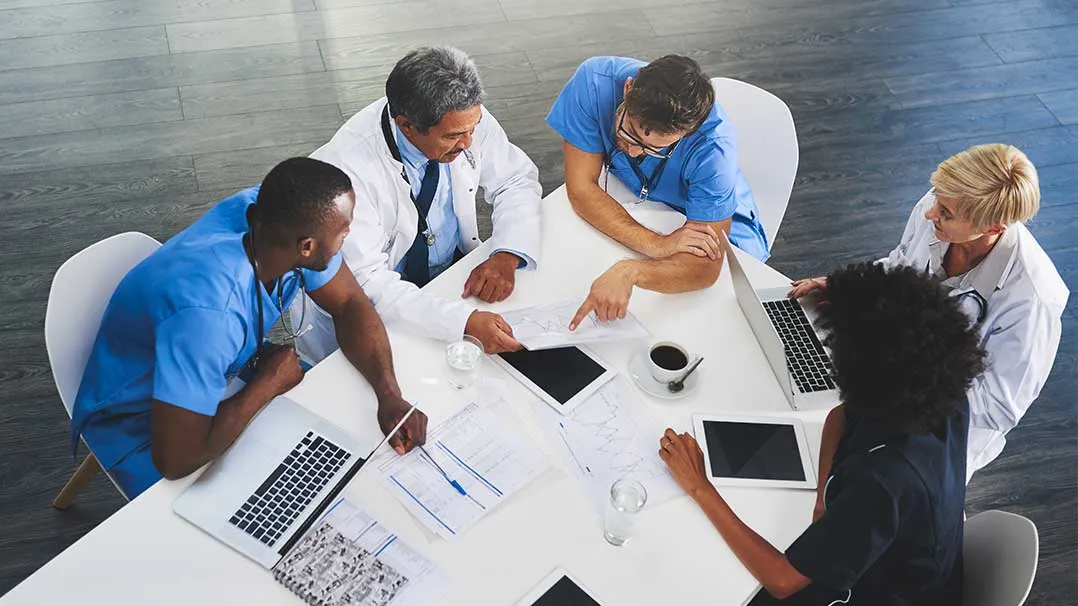 Medical professionals in a meeting