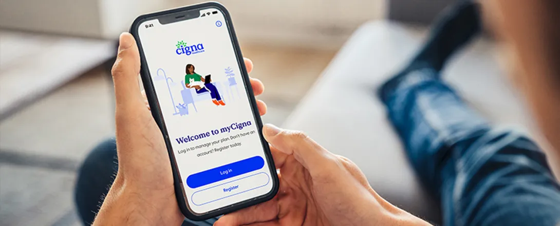myCigna app screen