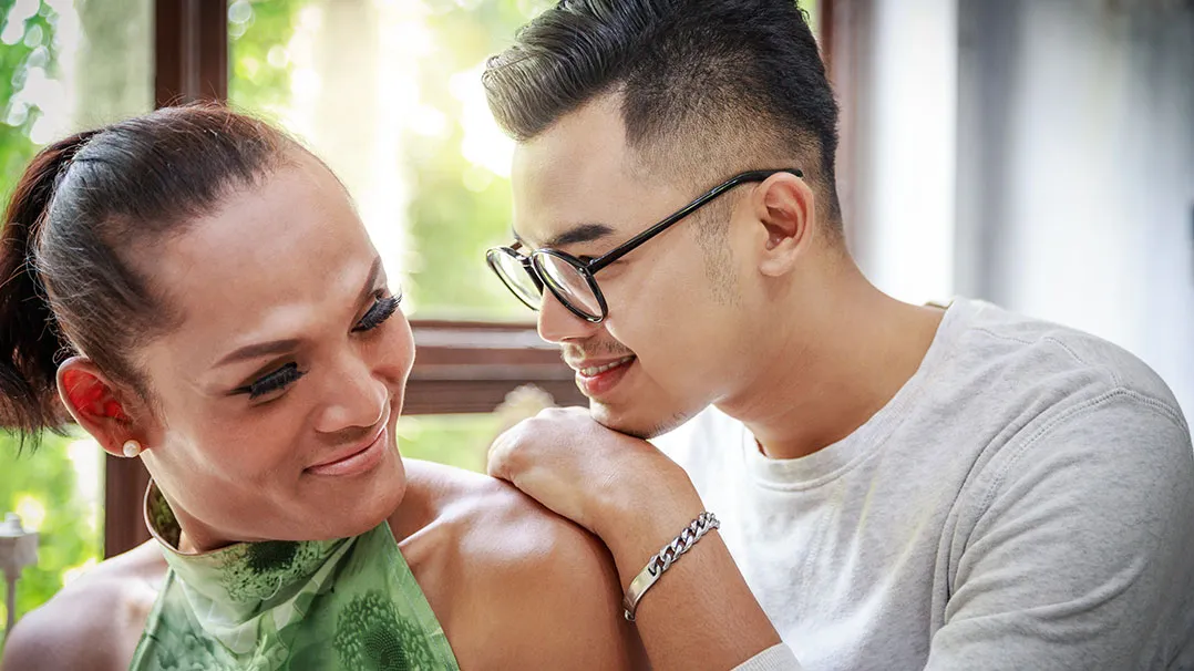 A transgender couple